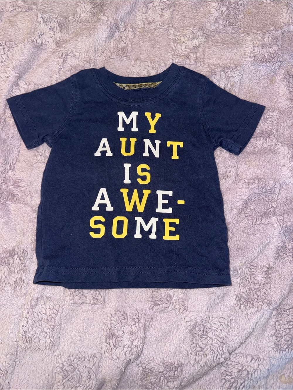 Carter's Navy Short-Sleeve 'My Aunt Is Awesome' Graphic Tee